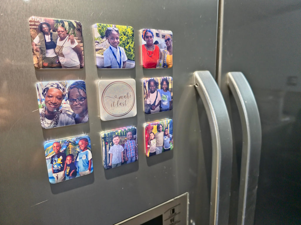 5x5cm personalised button magnet