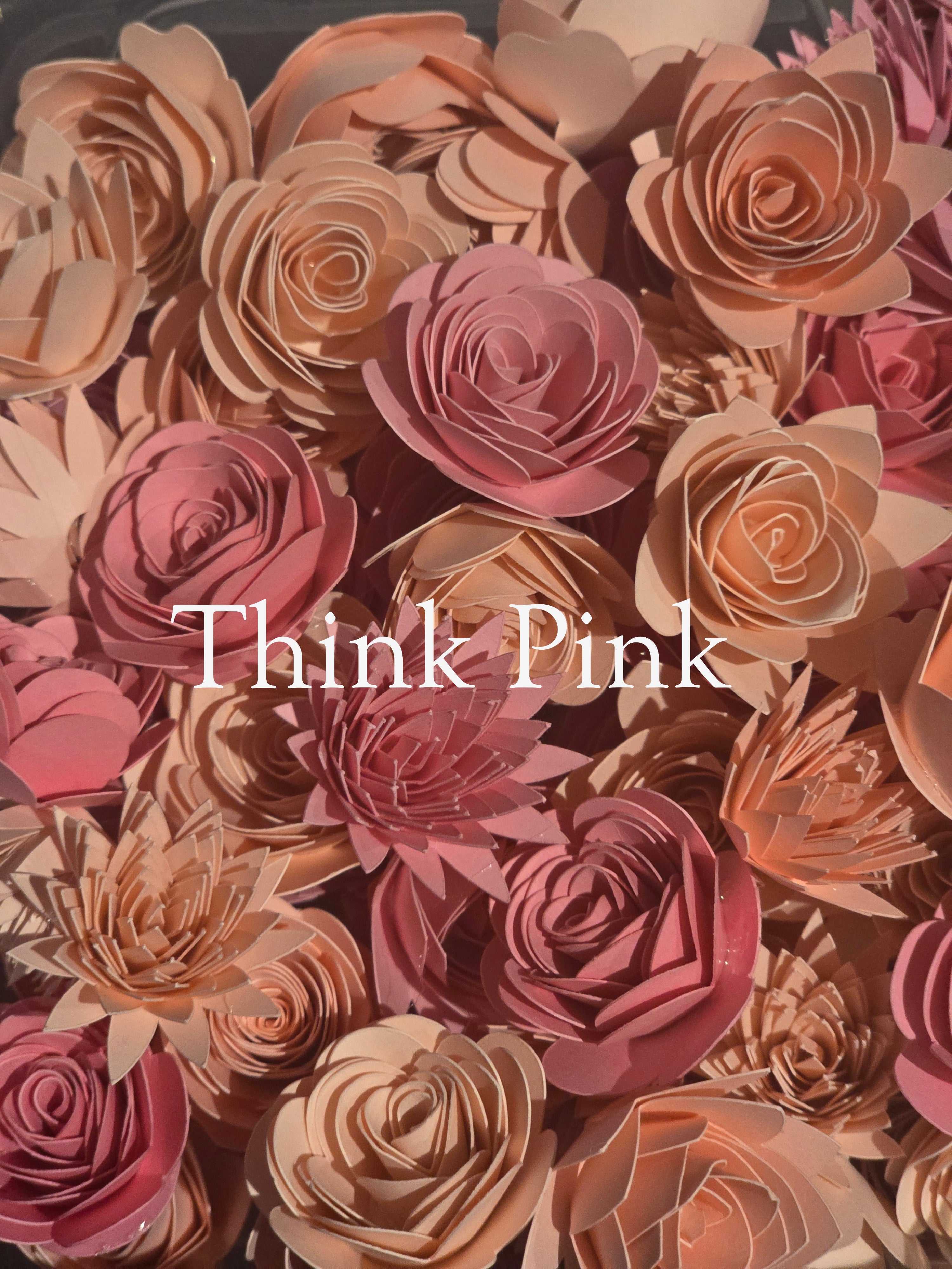 Floral shadow box frame - filled with flowers