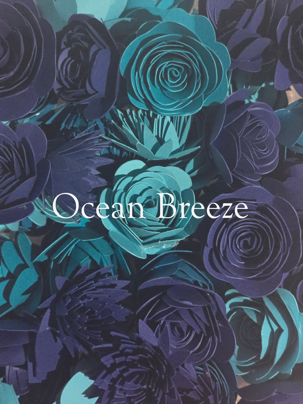 Floral shadow box frame - filled with flowers