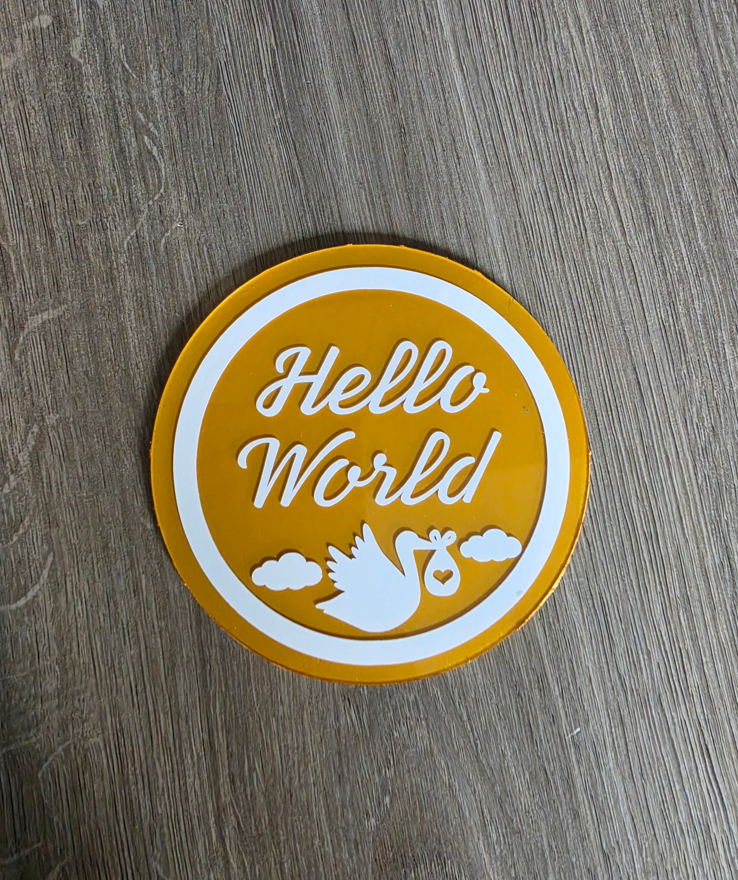 Baby age milestone discs - Featuring baby's name