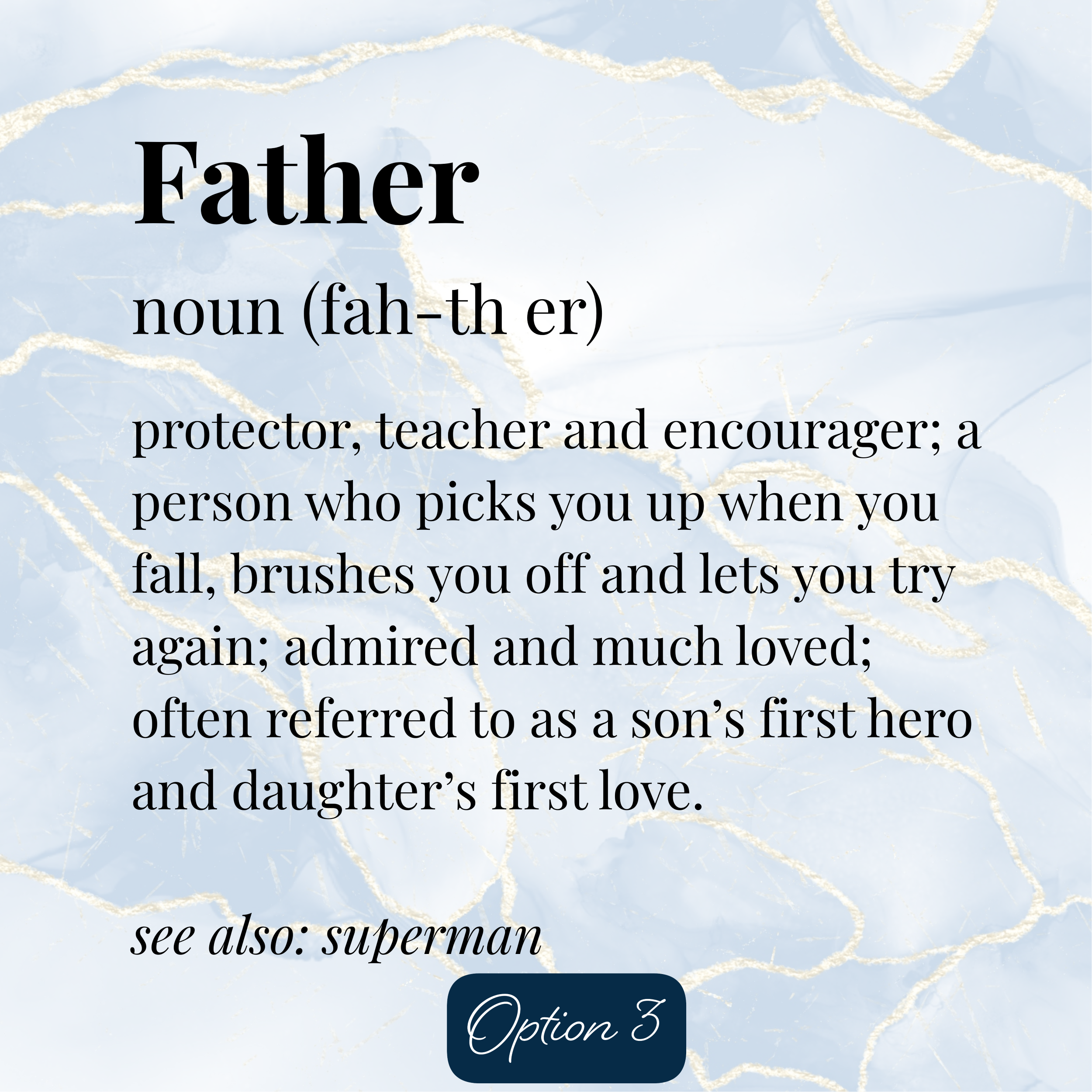 Photo magnet for Father